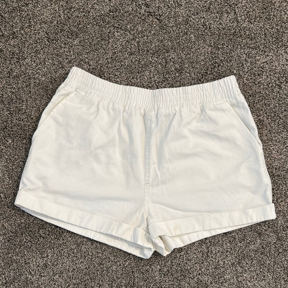 Forever 21 Cream High Waist Shorts